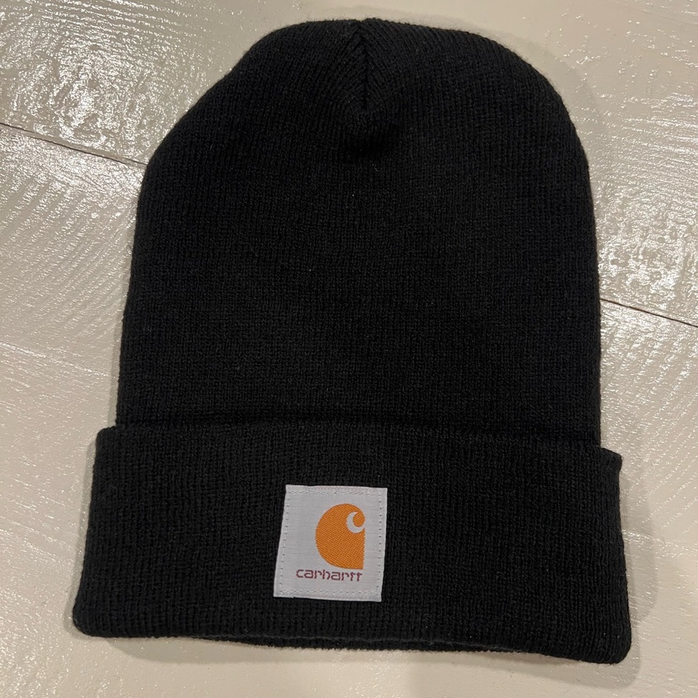 Carhartt Black Cuffed Knit Hat